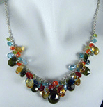 autumAutumn Multi Gemstone Briolette Necklace